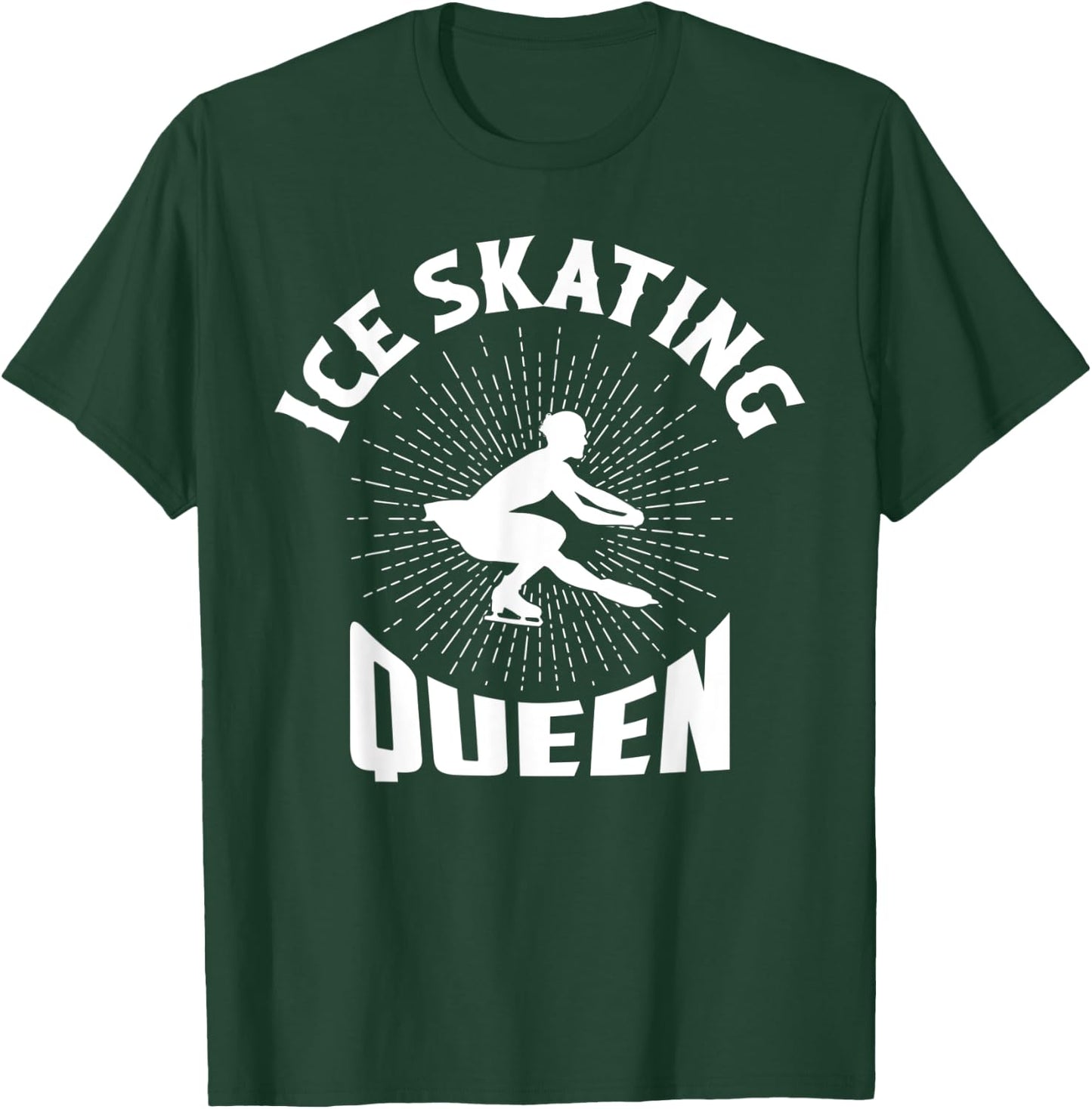 Ice Skating Queen Figure Skater Ice Skating T-Shirt - T-Shirt | Forest