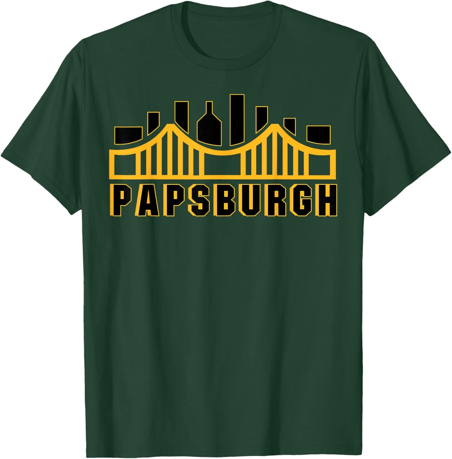 Pittsburgh Pennsylvania Grandfather Papsburgh Matching T-Shirt - T-Shirt | Forest
