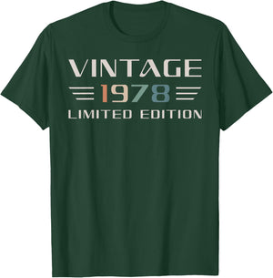 Vintage 1978 Limited Edition 48th Birthday Classic Car T-Shirt - T-Shirt | Forest