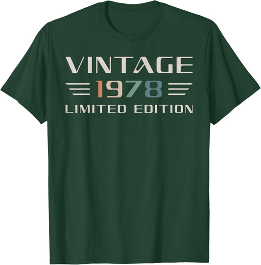 Vintage 1978 Limited Edition 48th Birthday Classic Car T-Shirt - T-Shirt | Forest