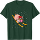 Pig on Skis - Skier Funny Ski Vacation T-Shirt - T-Shirt | Forest