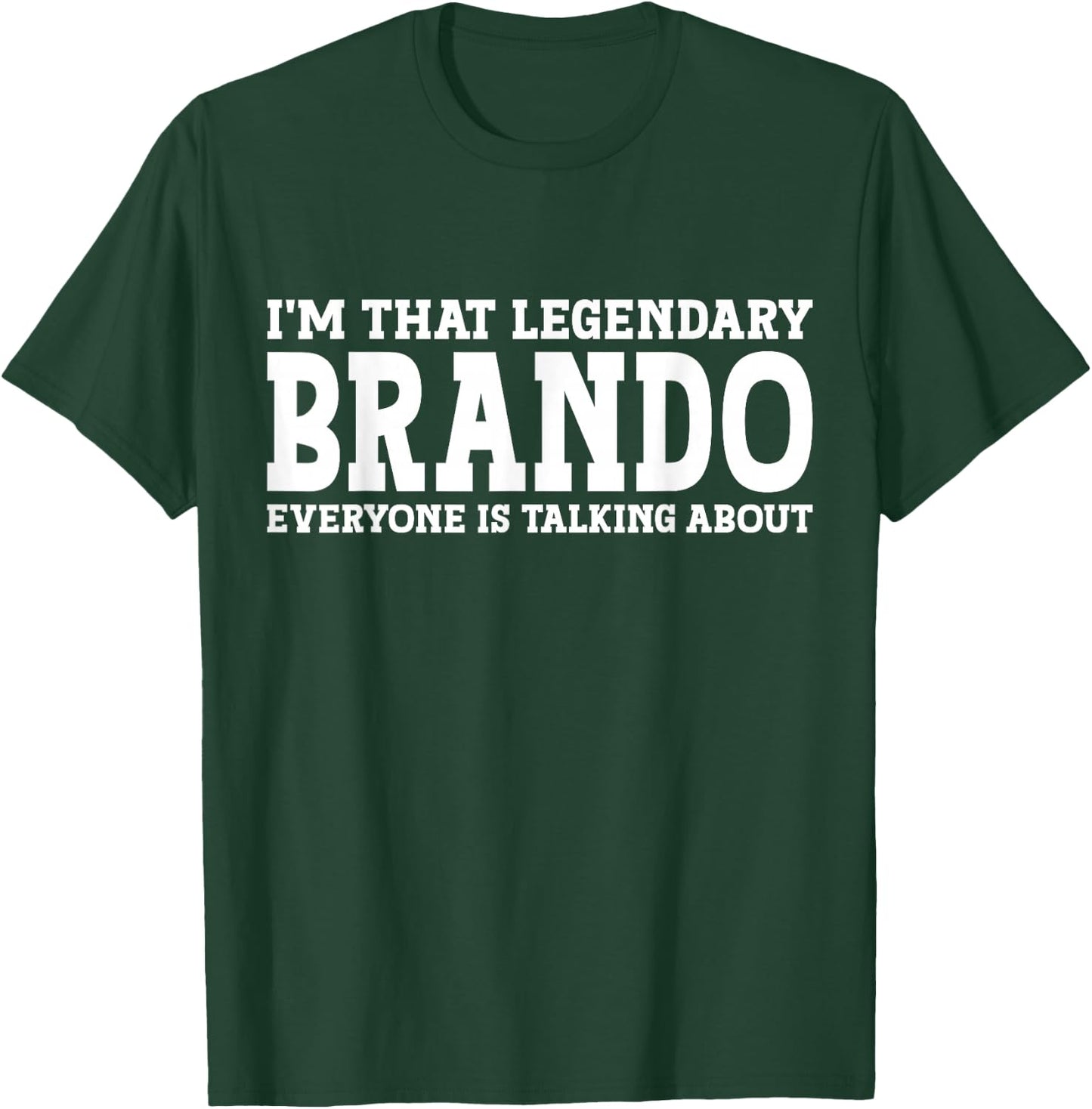 Brando Personal Name First Name Funny Brando T-Shirt - T-Shirt | Forest