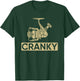 Cranky Fishing Vintage Fisherman Fathers Day Fish Dad Cranky T-Shirt - T-Shirt | Forest