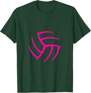 Women Volleyball Apparel - Graphic Design for Girls T-Shirt - T-Shirt | Forest
