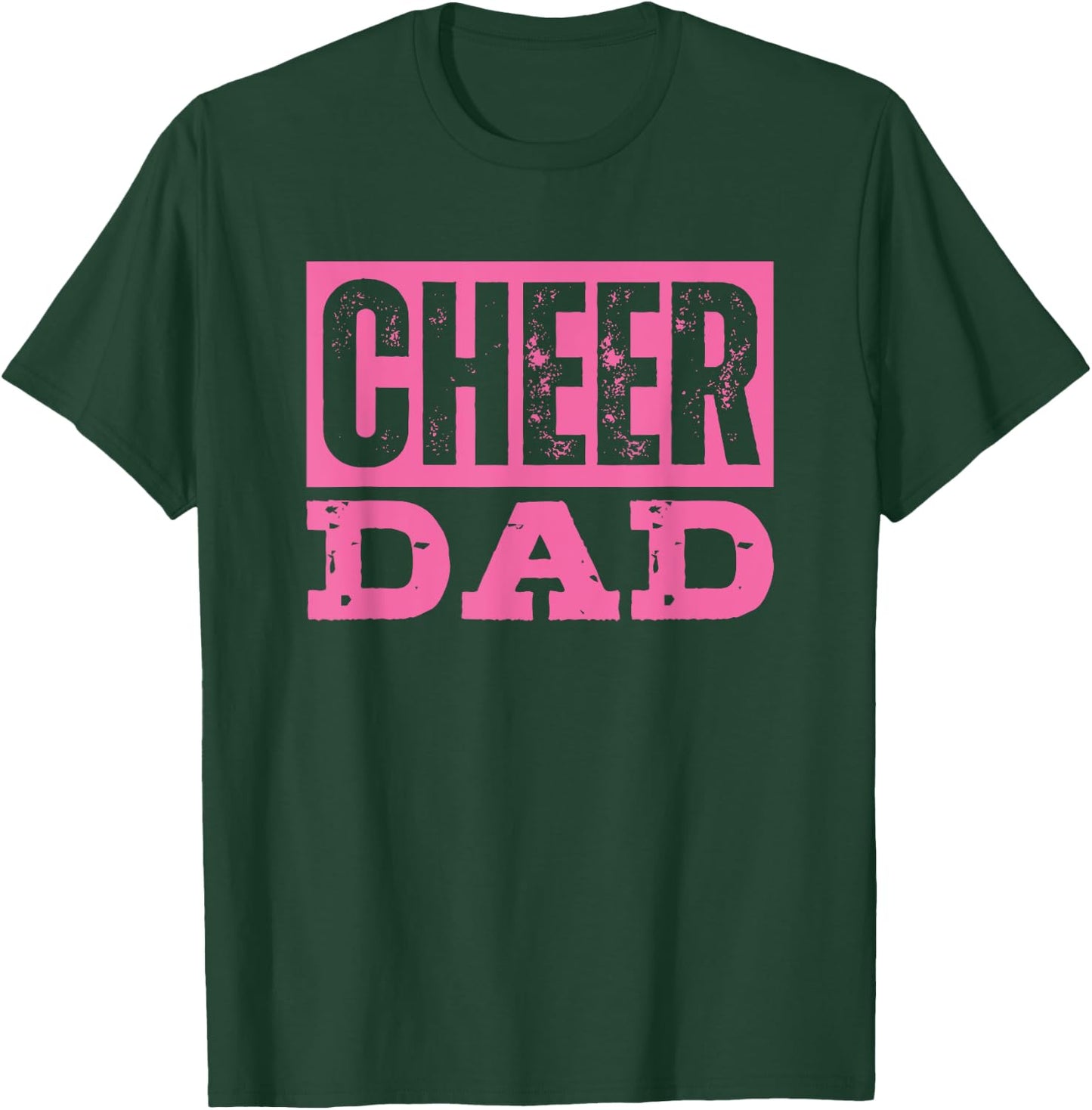 Cheer Dad Pink Cheerleading T-Shirt - T-Shirt | Forest