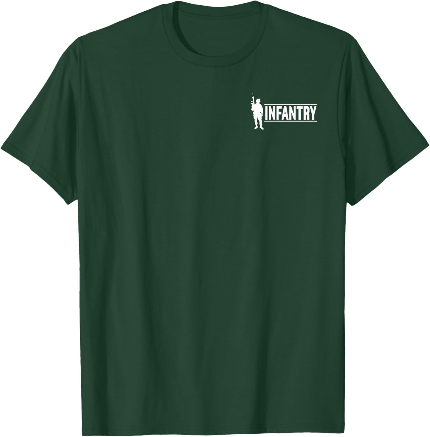 Infantry - God Created Infantry, Devil stood at Attention T-Shirt - T-Shirt | Forest