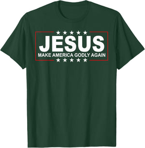Jesus Make America Godly Again T-Shirt - T-Shirt | Forest