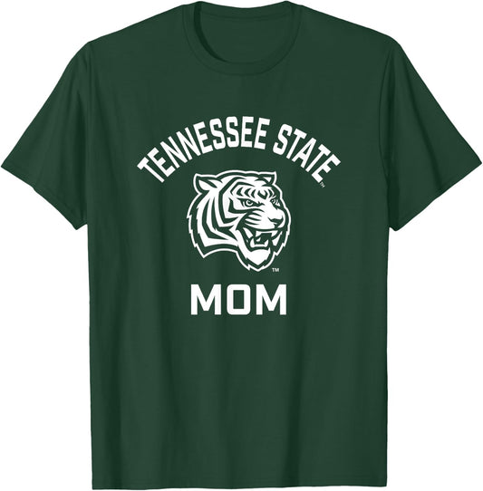 Tennessee State University TSU Tigers Arched Mom T-Shirt - T-Shirt | Forest