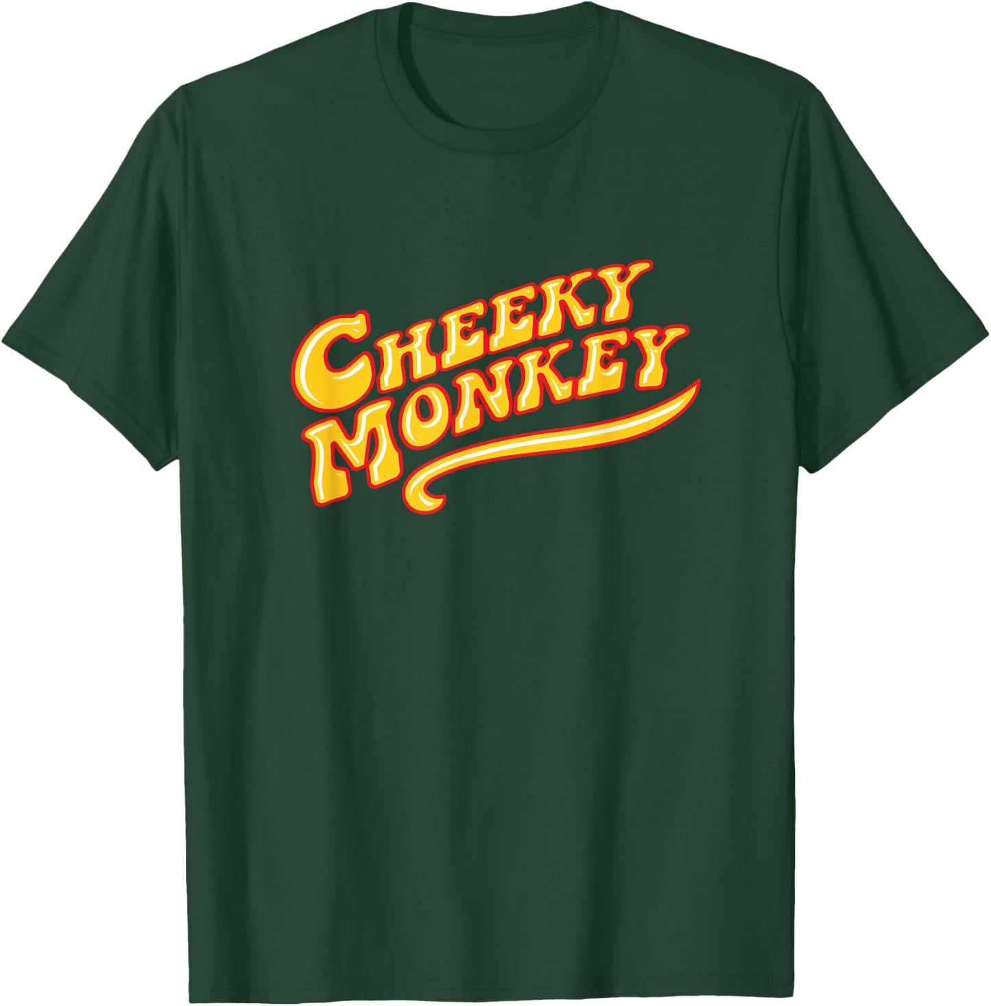 Cheeky Monkey Groovy Text T-Shirt - T-Shirt | Forest
