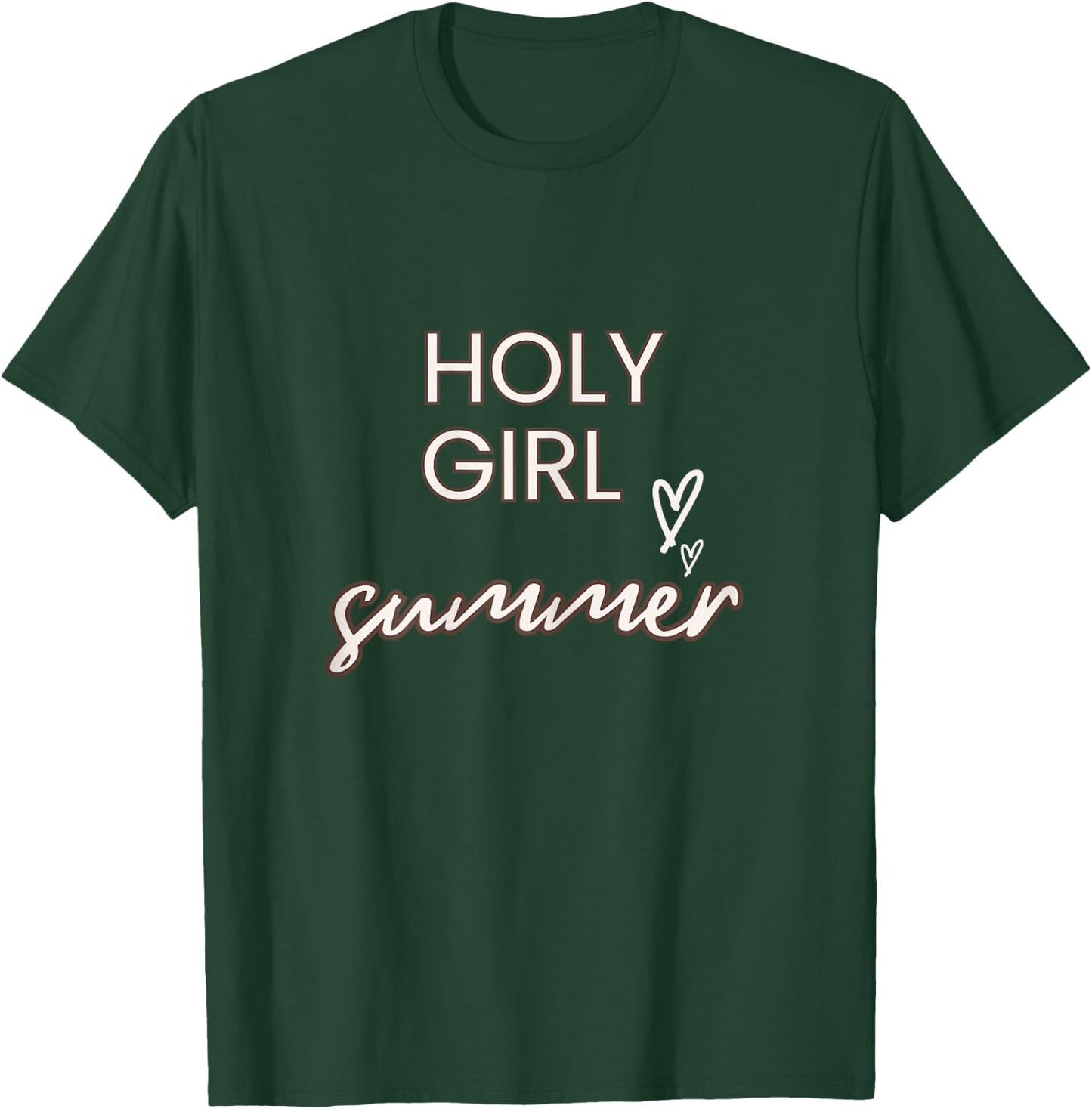 Fun Holy Girl Summer- For Christian Faith Blessed Beyond T-Shirt - T-Shirt | Forest