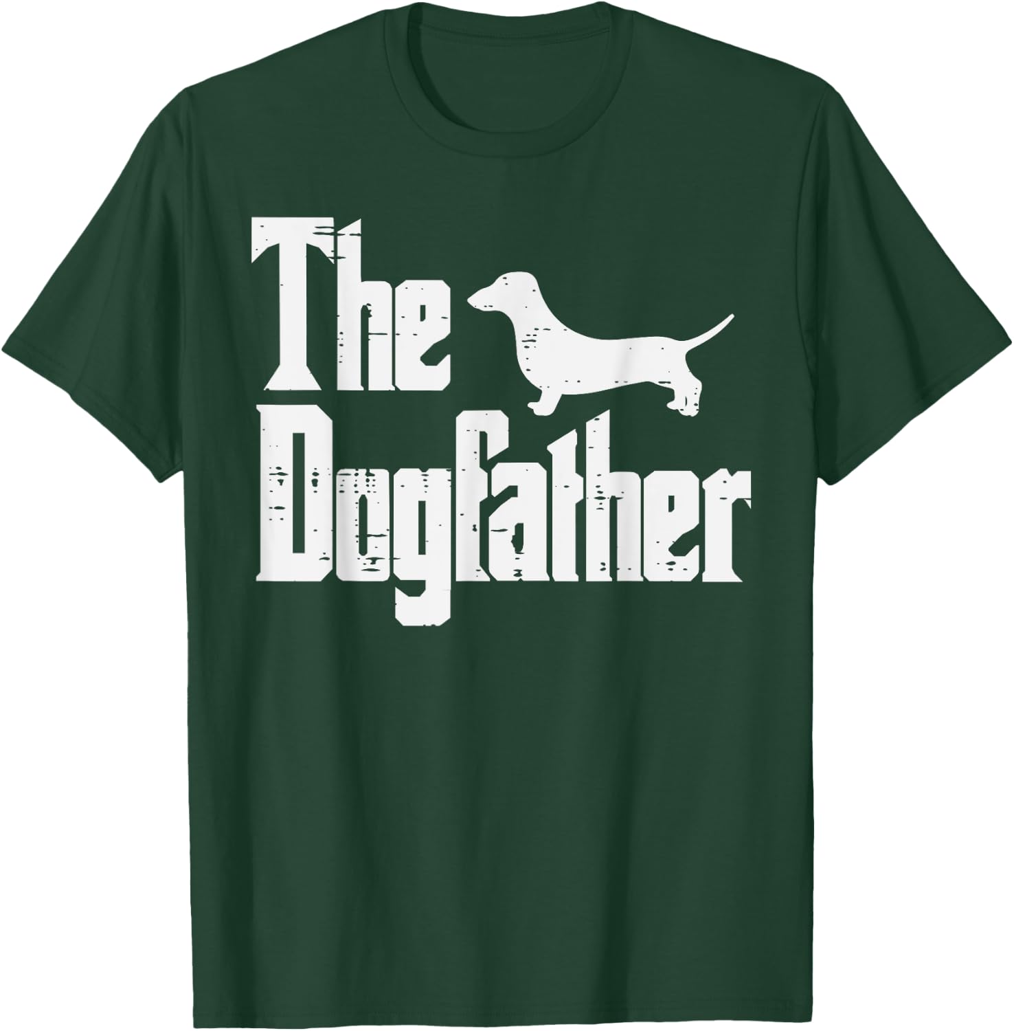 Fathers Day Dogfather Funny Fur Dad Daddy Papa Pet Dog Lover Men T-Shirt - T-Shirt | Forest
