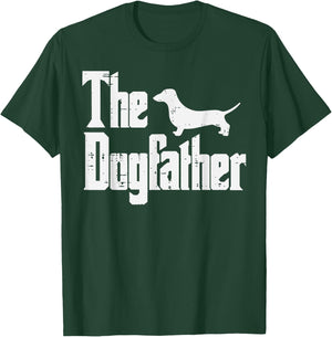 Fathers Day Dogfather Funny Fur Dad Daddy Papa Pet Dog Lover Men T-Shirt - T-Shirt | Forest