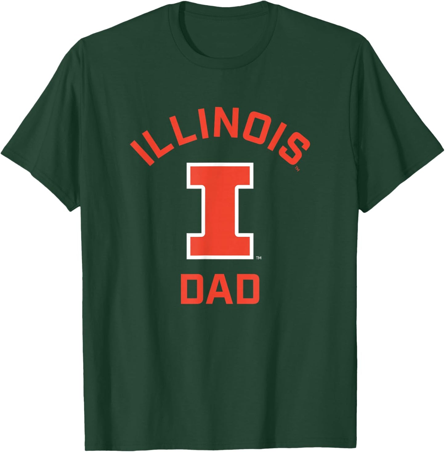 University of Illinois Fighting Illini Arched Dad T-Shirt - T-Shirt | Forest