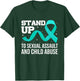 Sexual Assault And Child Abuse Awareness Support Month T-Shirt - T-Shirt | Forest