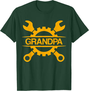 Mechanic Grandpa Handyman Grandpa Mechanic T-Shirt - T-Shirt | Forest