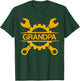 Mechanic Grandpa Handyman Grandpa Mechanic T-Shirt - T-Shirt | Forest
