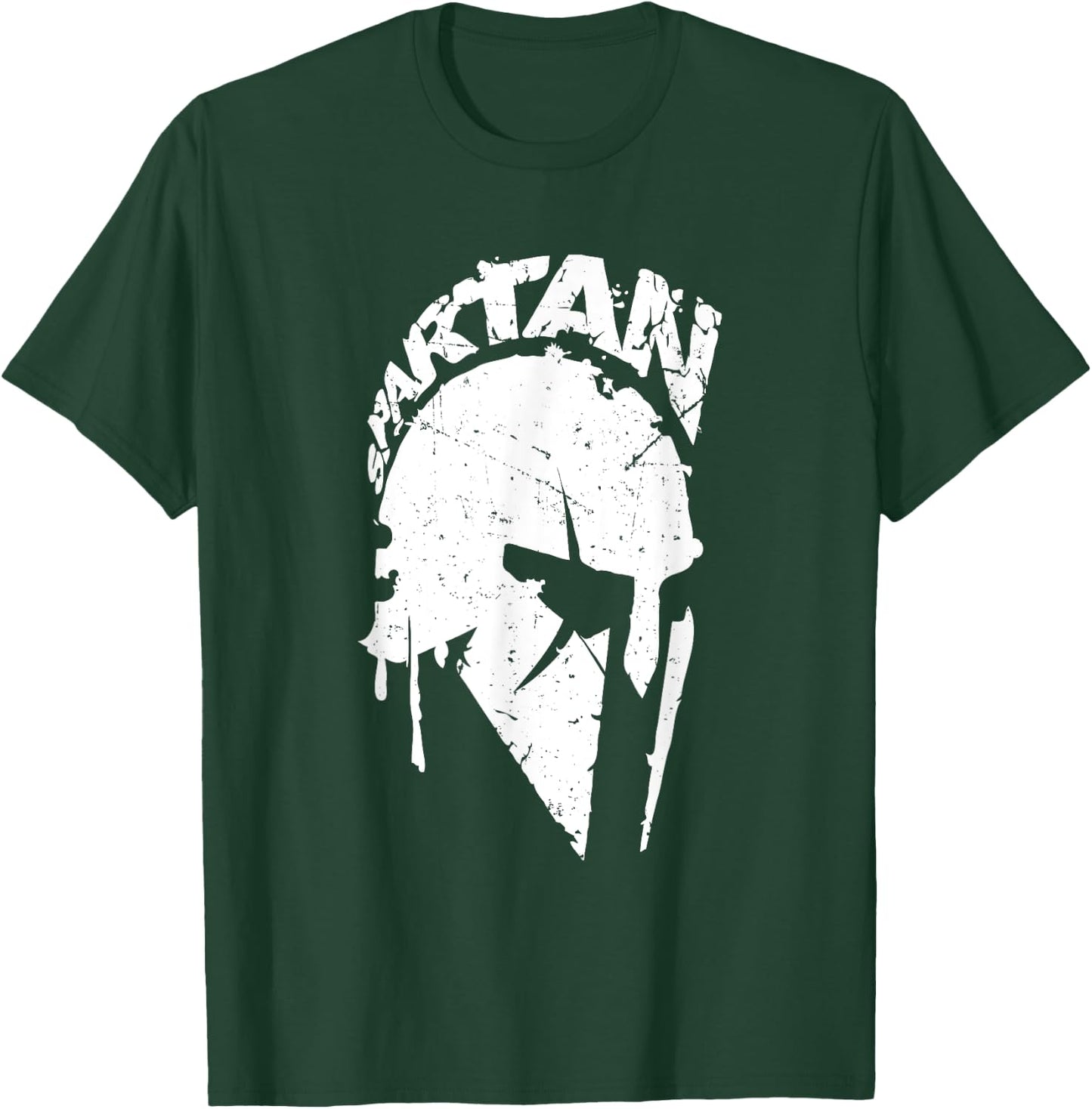 Spartan Warrior Soldier Gym Bodybuilding Sport Design T-Shirt - T-Shirt | Forest