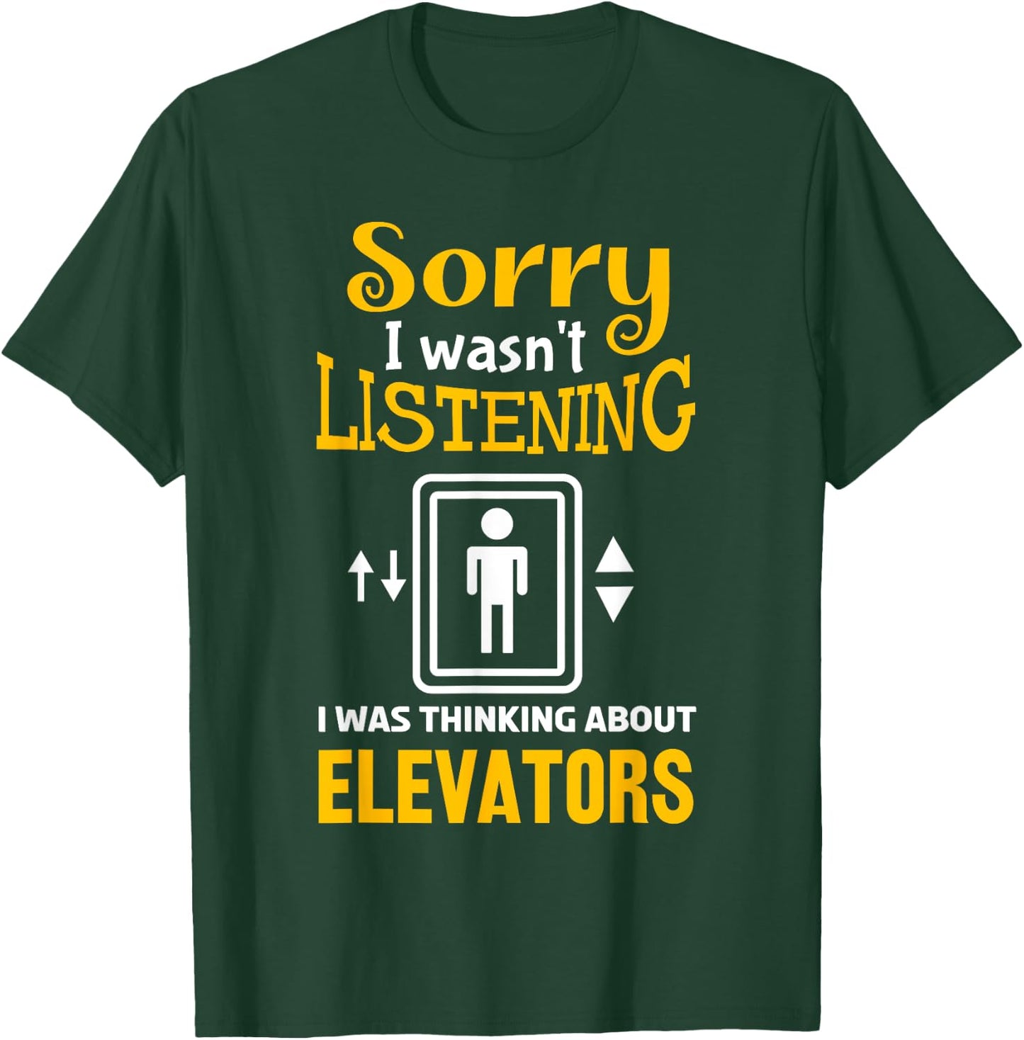 Funny Elevator Art Women Elevator Inspector Lover T-Shirt - T-Shirt | Forest