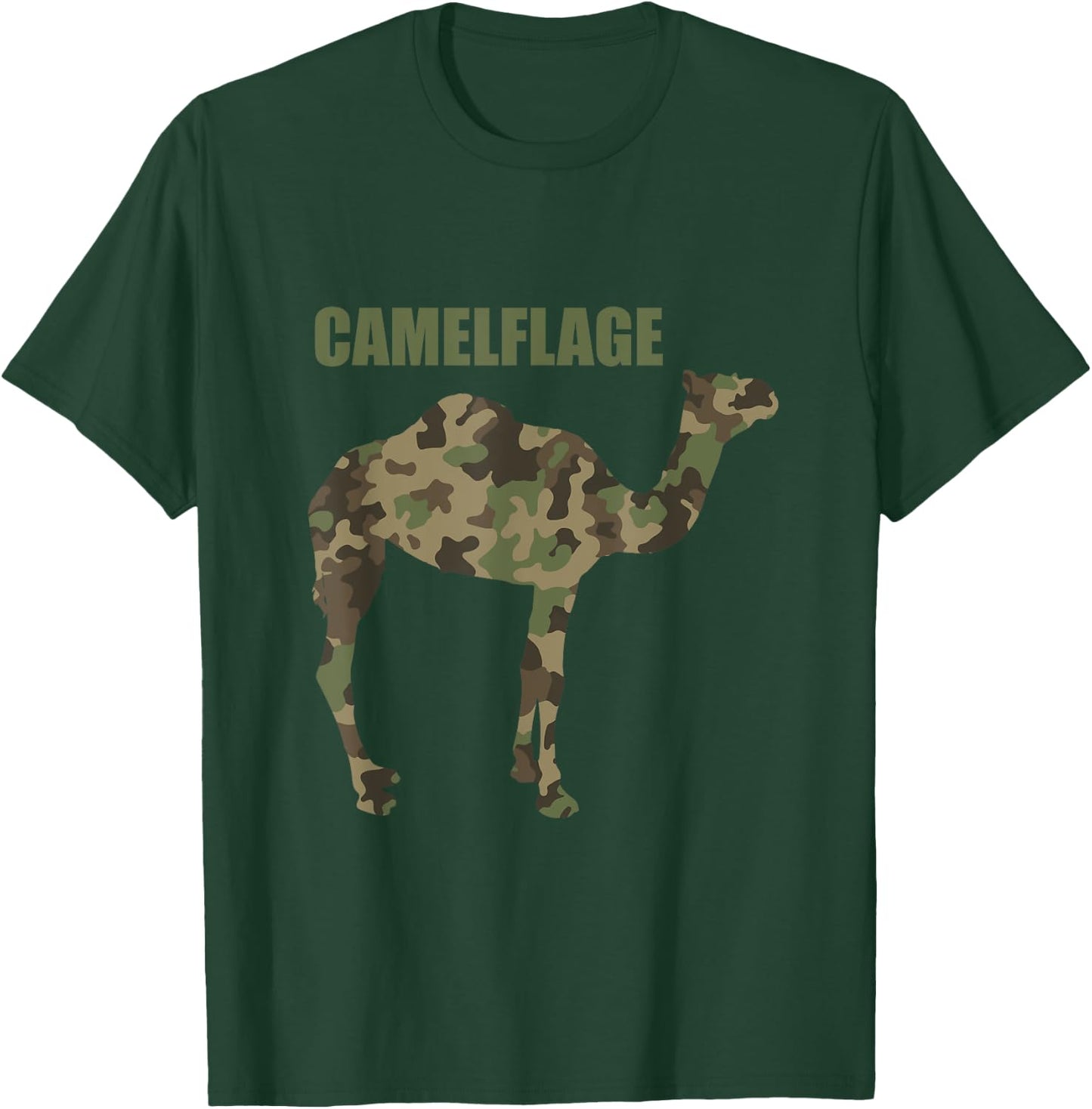Camel Dromedary Dessert Animal - Camel Camelflage T-Shirt - T-Shirt | Forest