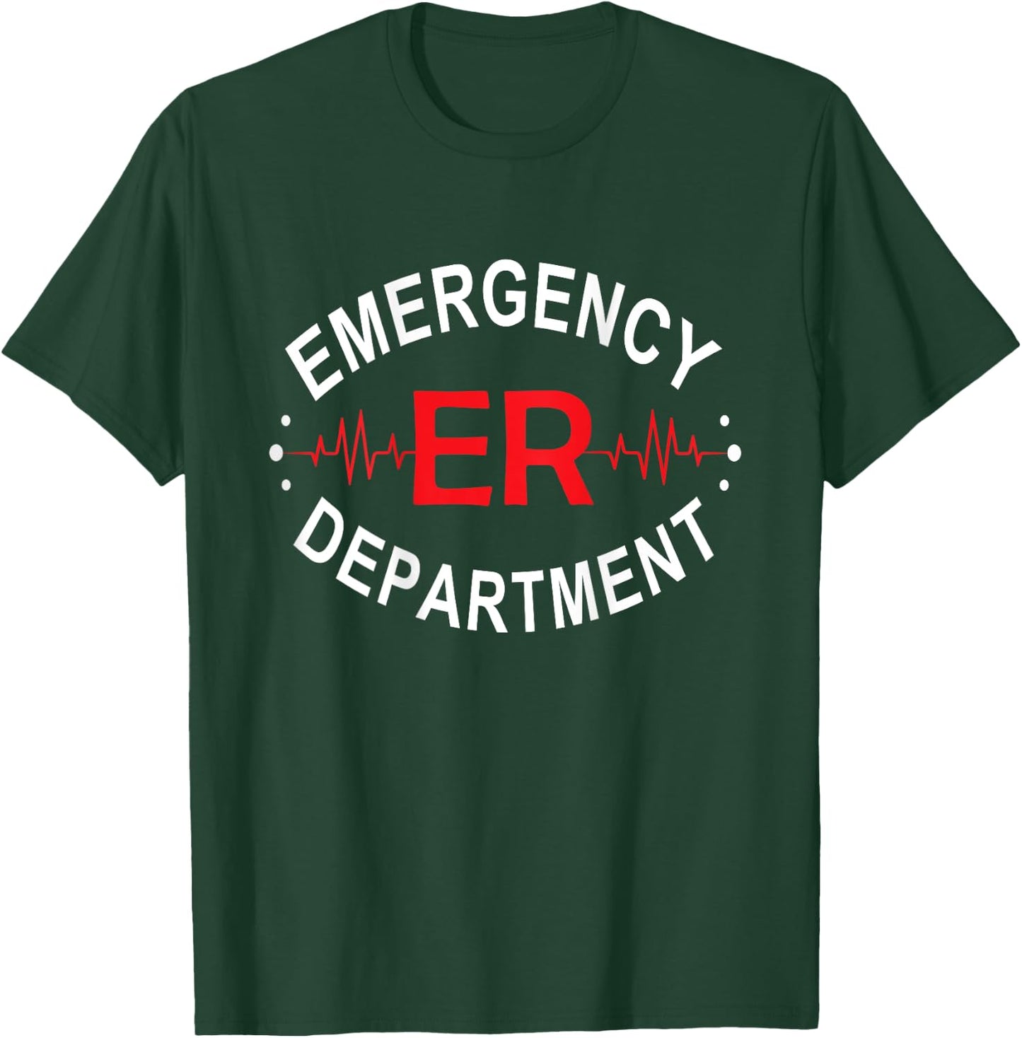 Emergency Department Emergency Room Nurse ER Nurse Back Of T-Shirt - T-Shirt | Forest
