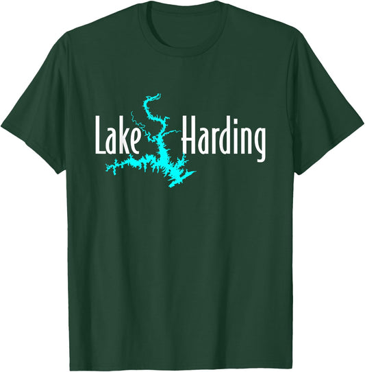 Minimalist Lake Harding - Alabama T-Shirt - T-Shirt | Forest