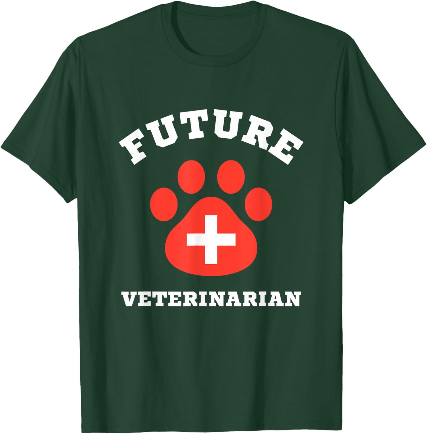 Future Veterinarian Boys Girls Kids Animal Doctor Vet T-Shirt - T-Shirt | Forest
