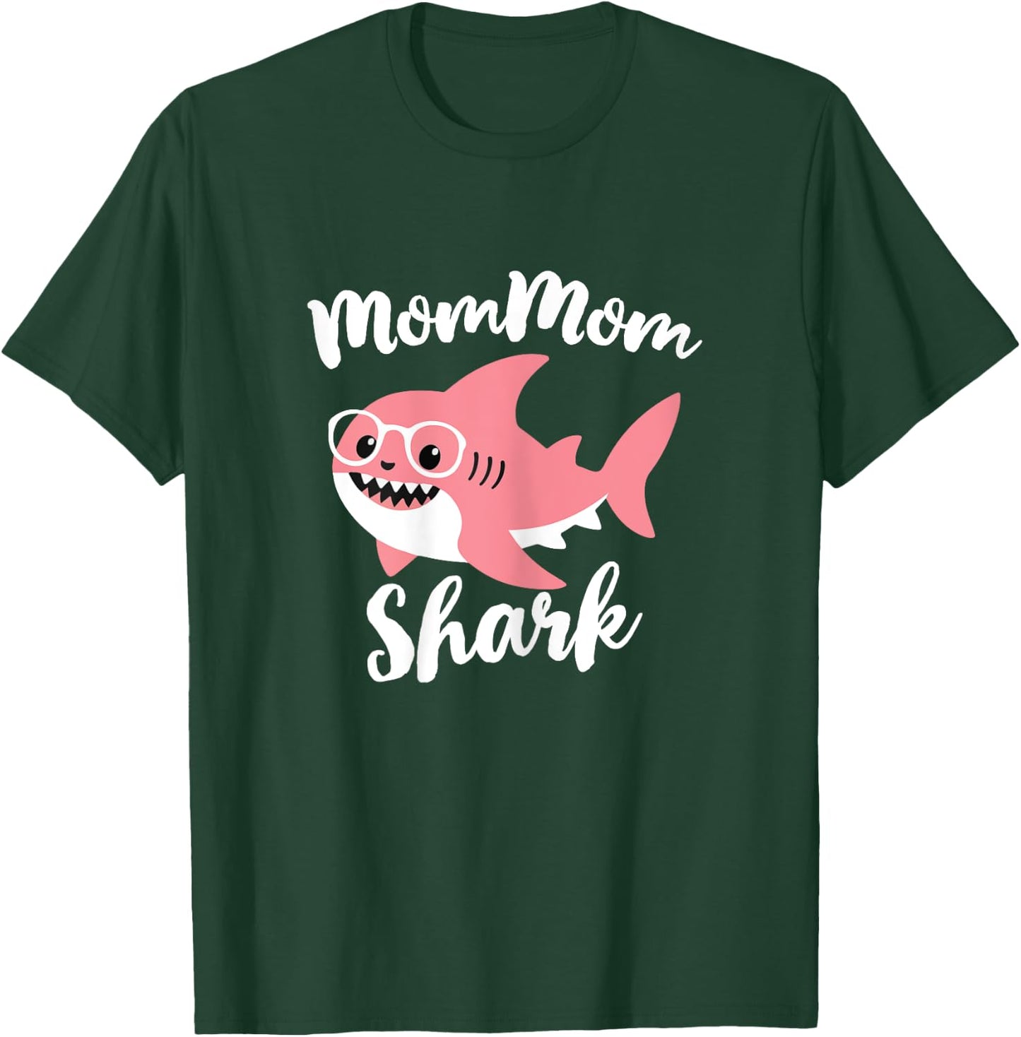 MomMom Shark Mother's Day Grandma Funny Mom-Mom T-Shirt - T-Shirt | Forest