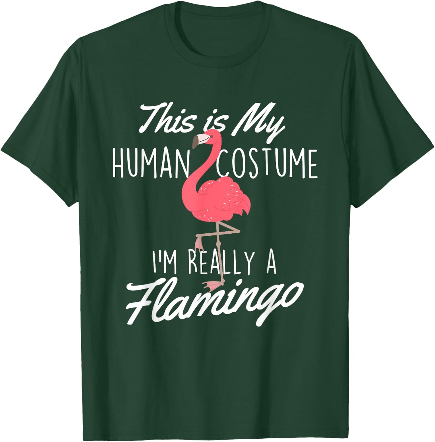 This Is My Human Costume - Flamingo Lover Zoo Animal T-Shirt - T-Shirt | Forest