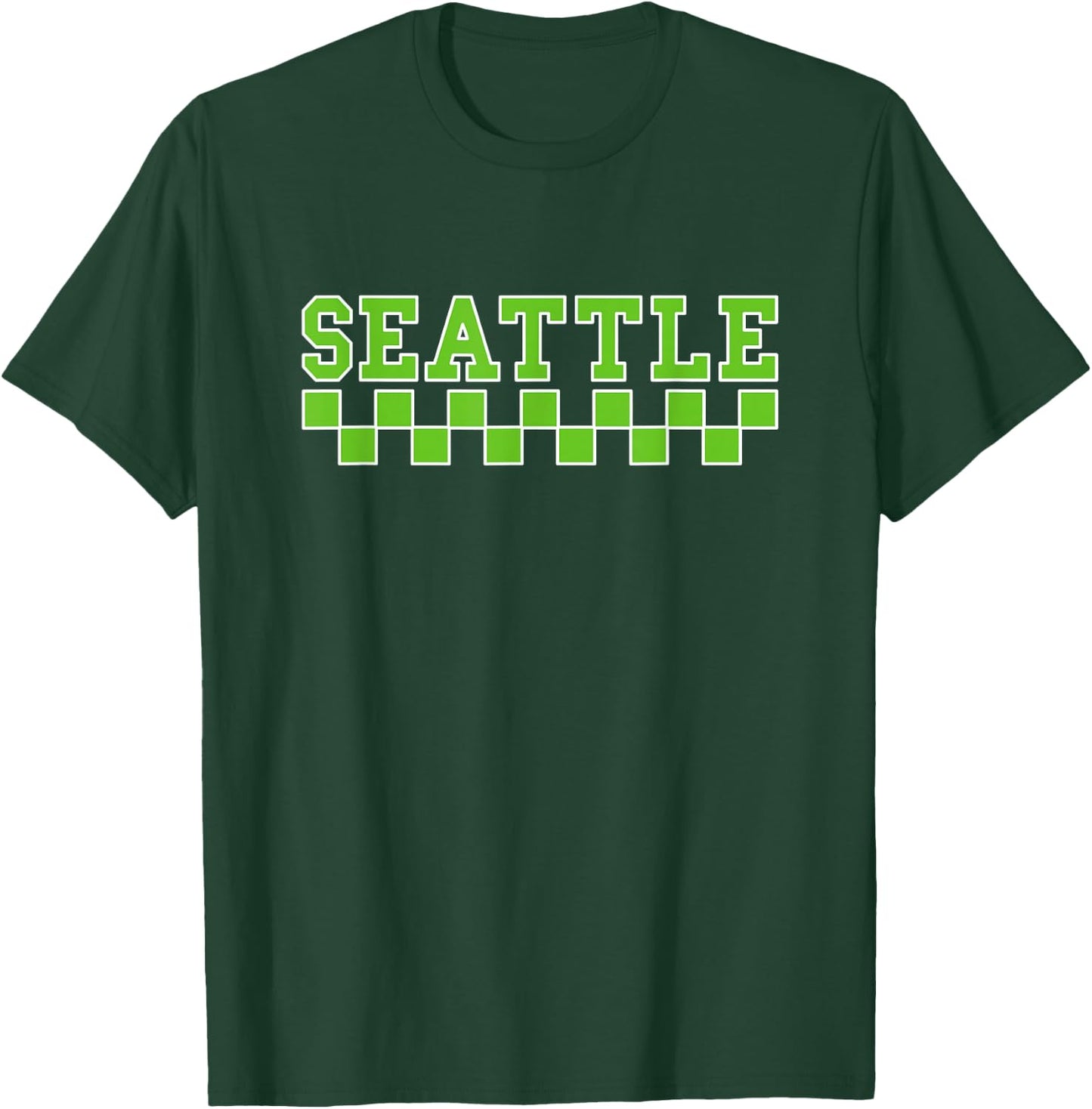 SEATTLE - Throwback Design - Classic T-Shirt - T-Shirt | Forest