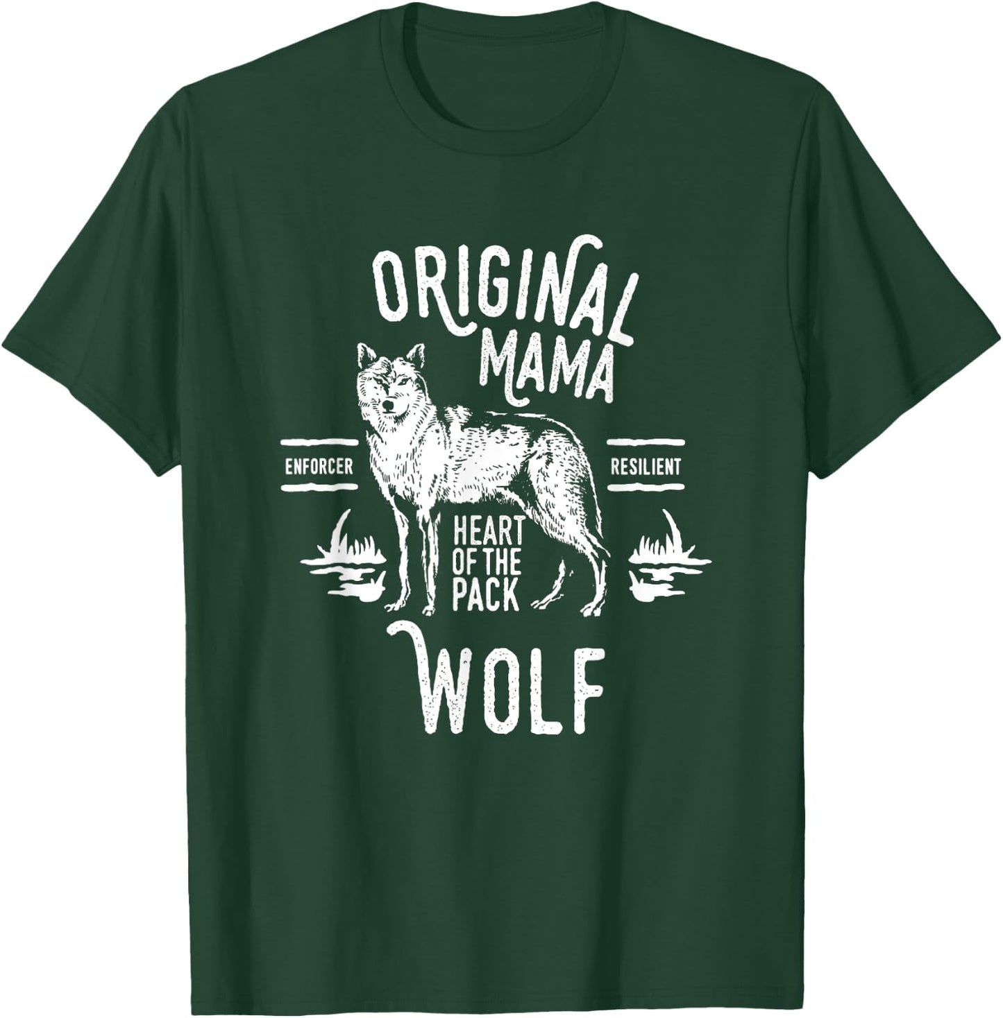 Original Mama Wolf, Heart of the Pack, Mother's Day T-Shirt - T-Shirt | Forest