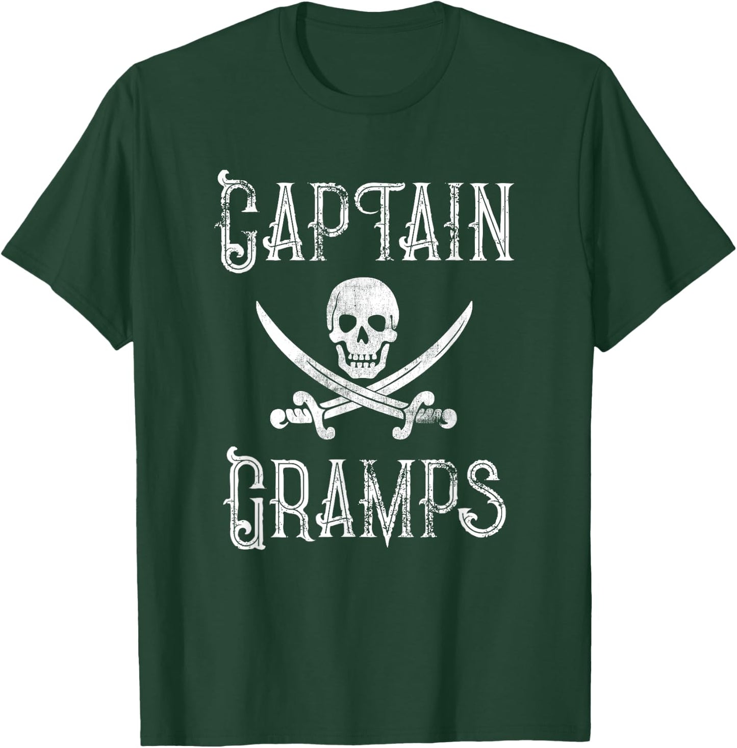 Boat Captain Gramps Grandpa Gift T-Shirt - T-Shirt | Forest