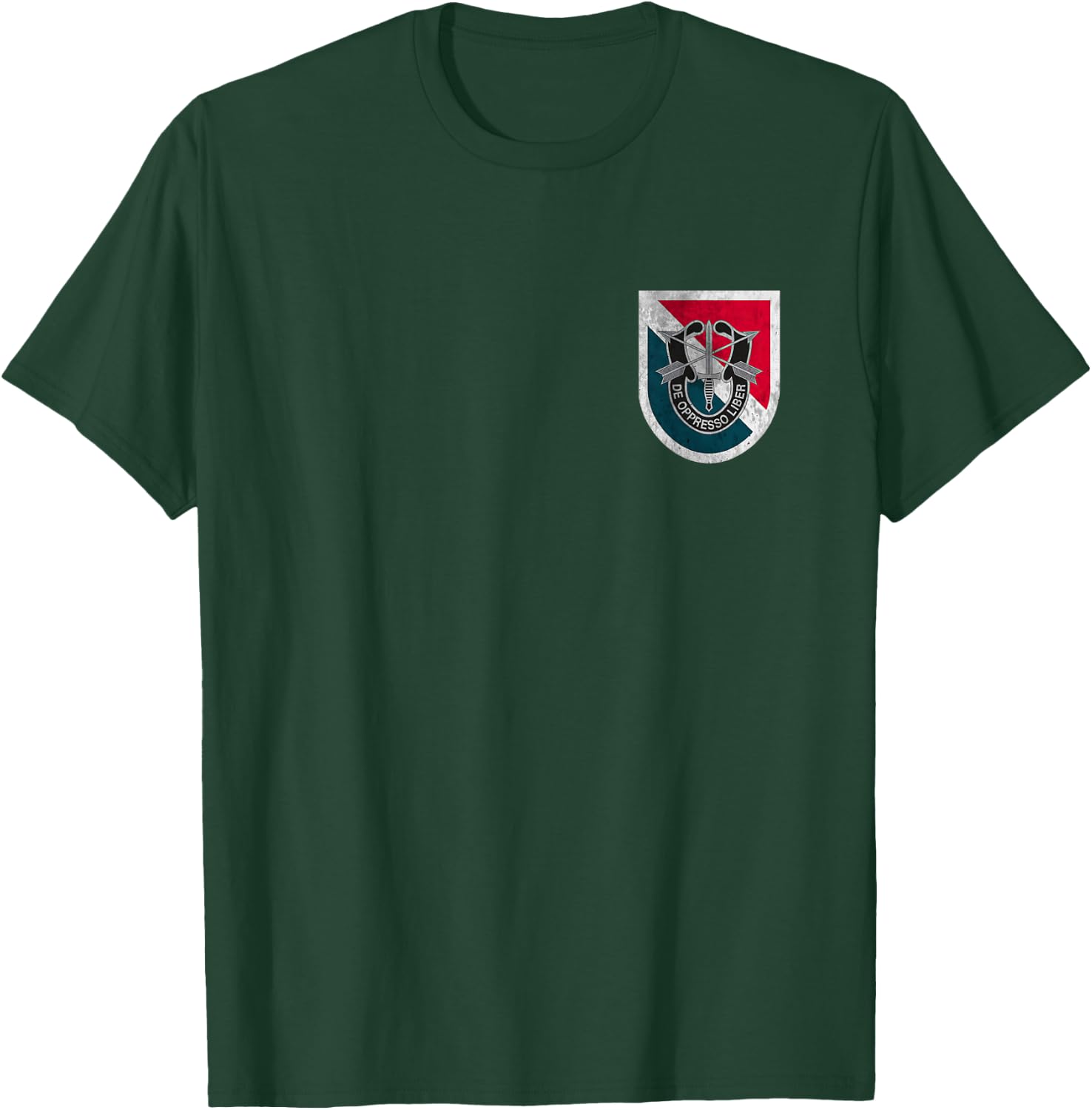 11th Special Forces Group SFG Logo Military Veteran Xmas T-Shirt - T-Shirt | Forest