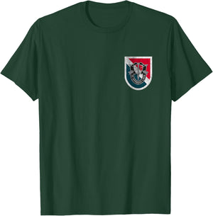 11th Special Forces Group SFG Logo Military Veteran Xmas T-Shirt - T-Shirt | Forest
