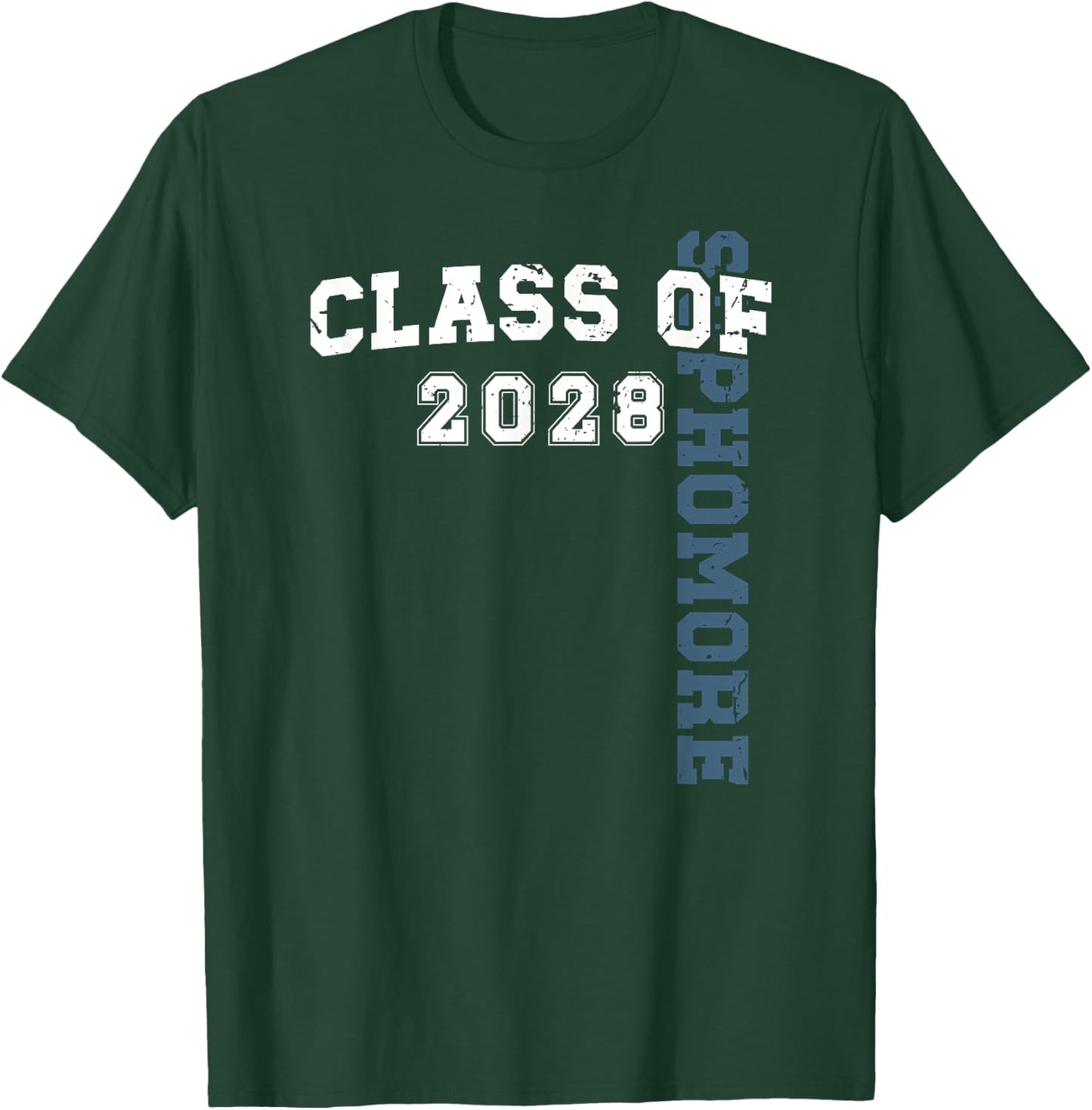 Sophomore Class Of 2028 Sophomore 2028 Back to School T-Shirt - T-Shirt | Forest