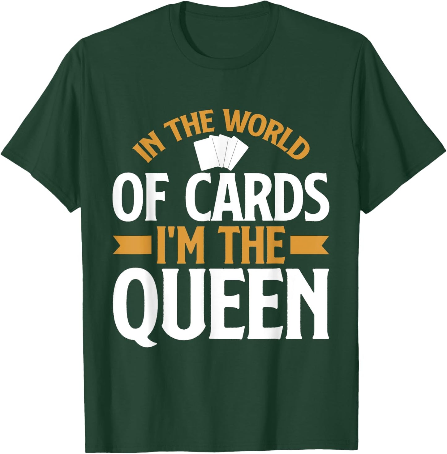 In the World of Cards im the Queen Trading Card T-Shirt - T-Shirt | Forest