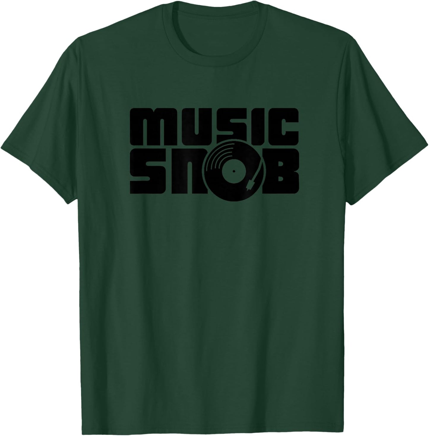 Music Snob Vinyl Record T-Shirt - T-Shirt | Forest