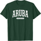 College Style Aruba Caribbean Souvenir Gift T-Shirt - T-Shirt | Forest