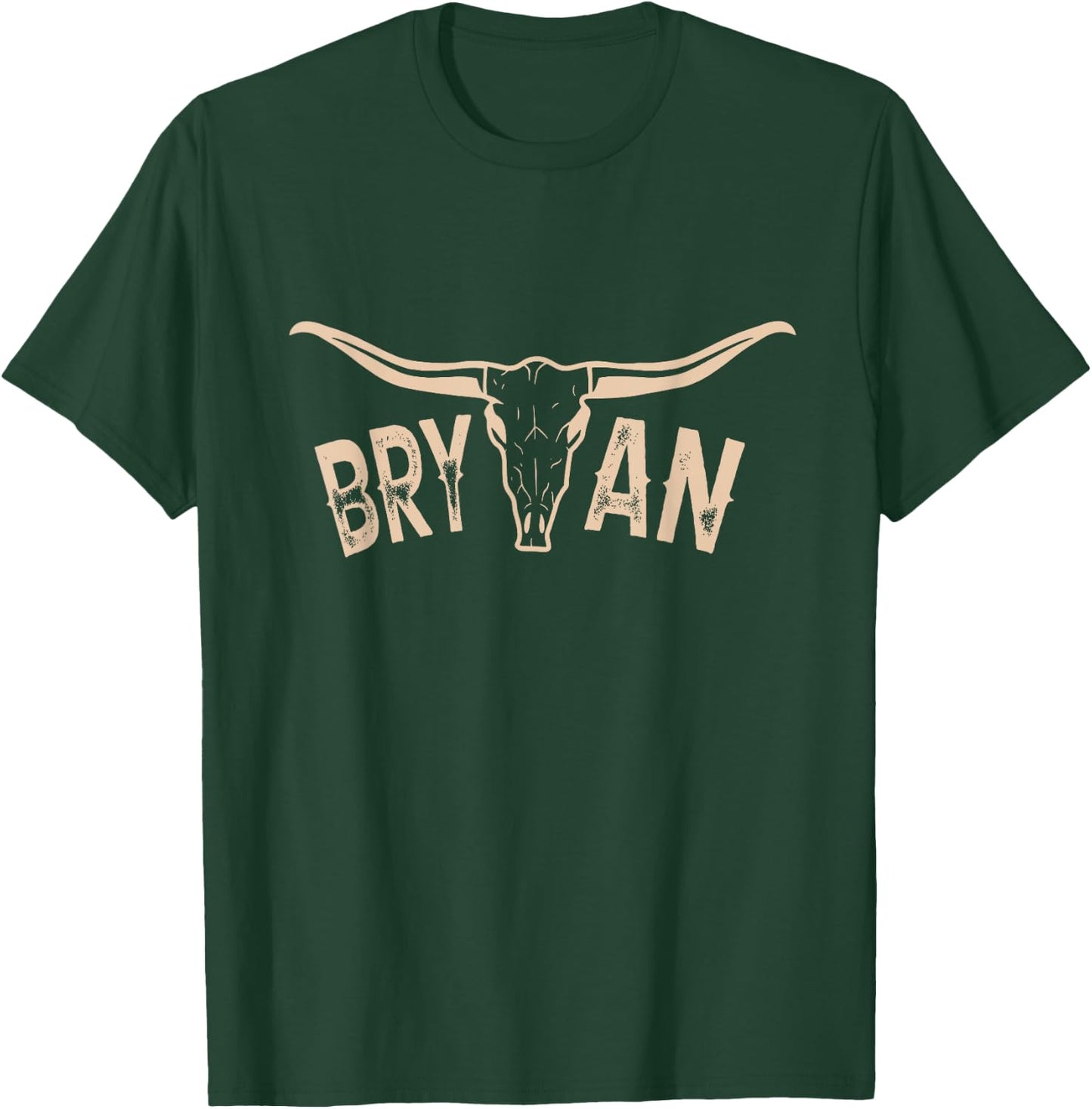 Classic Arts Bryan Last Name Personalized Outfits Western T-Shirt - T-Shirt | Forest