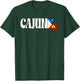 Cajun American Flag Louisiana Heritage T-Shirt - T-Shirt | Forest