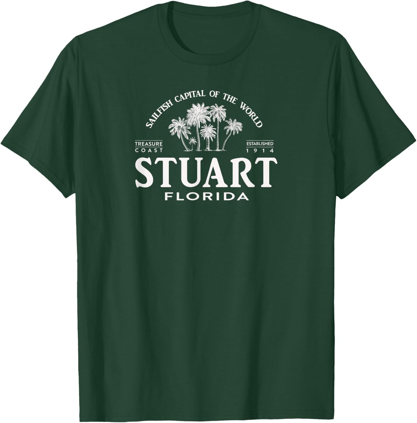 Stuart FL Sailfish Capital of the World Souvenir T-Shirt - T-Shirt | Forest