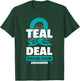 Teal Ribbon Cervical Cancer Squamous Cell Carcinomas Gift T-Shirt - T-Shirt | Forest