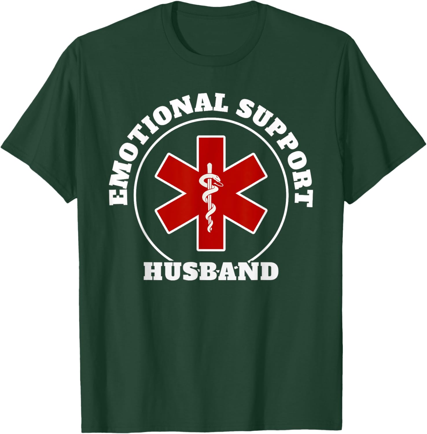 Heart Support Husband Funny Trusty Source of Love T-Shirt - T-Shirt | Forest