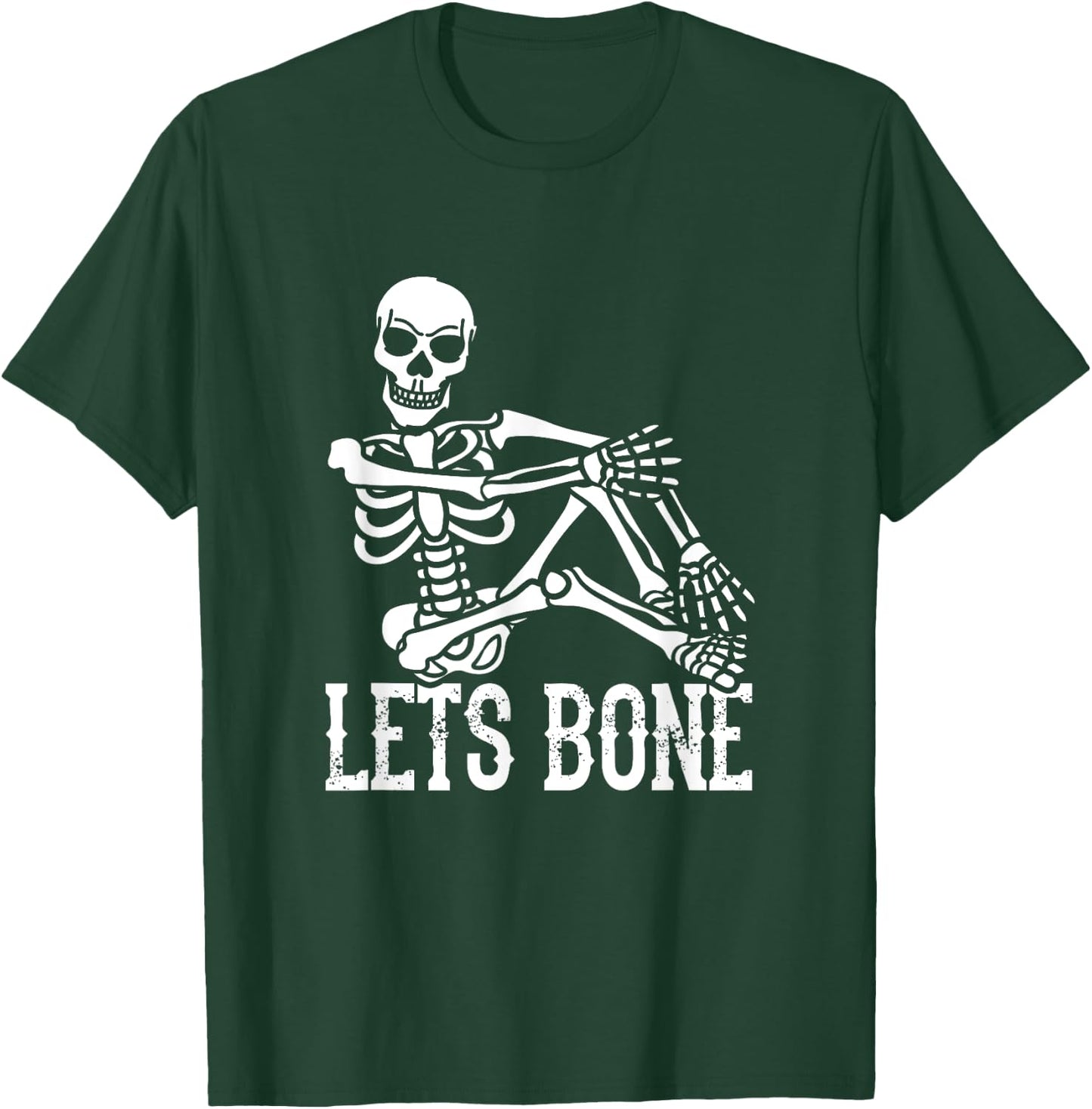 Lets Bone Skeleton Adult Halloween Costume T-Shirt - T-Shirt | Forest