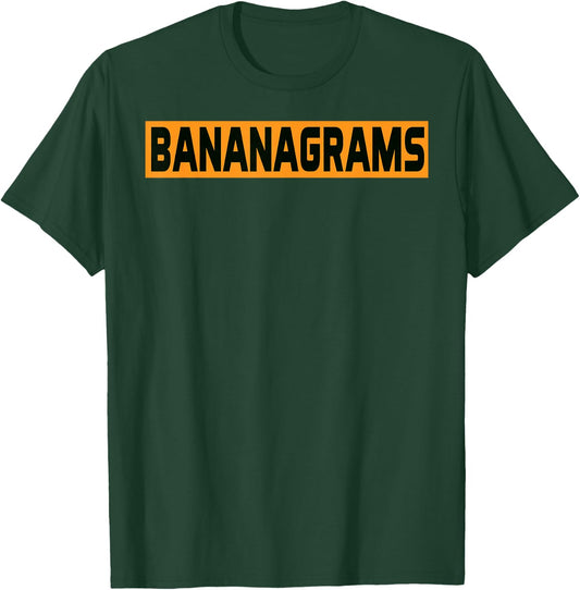 Bananagrams Game Simple Text Funny Games T-Shirt - T-Shirt | Forest