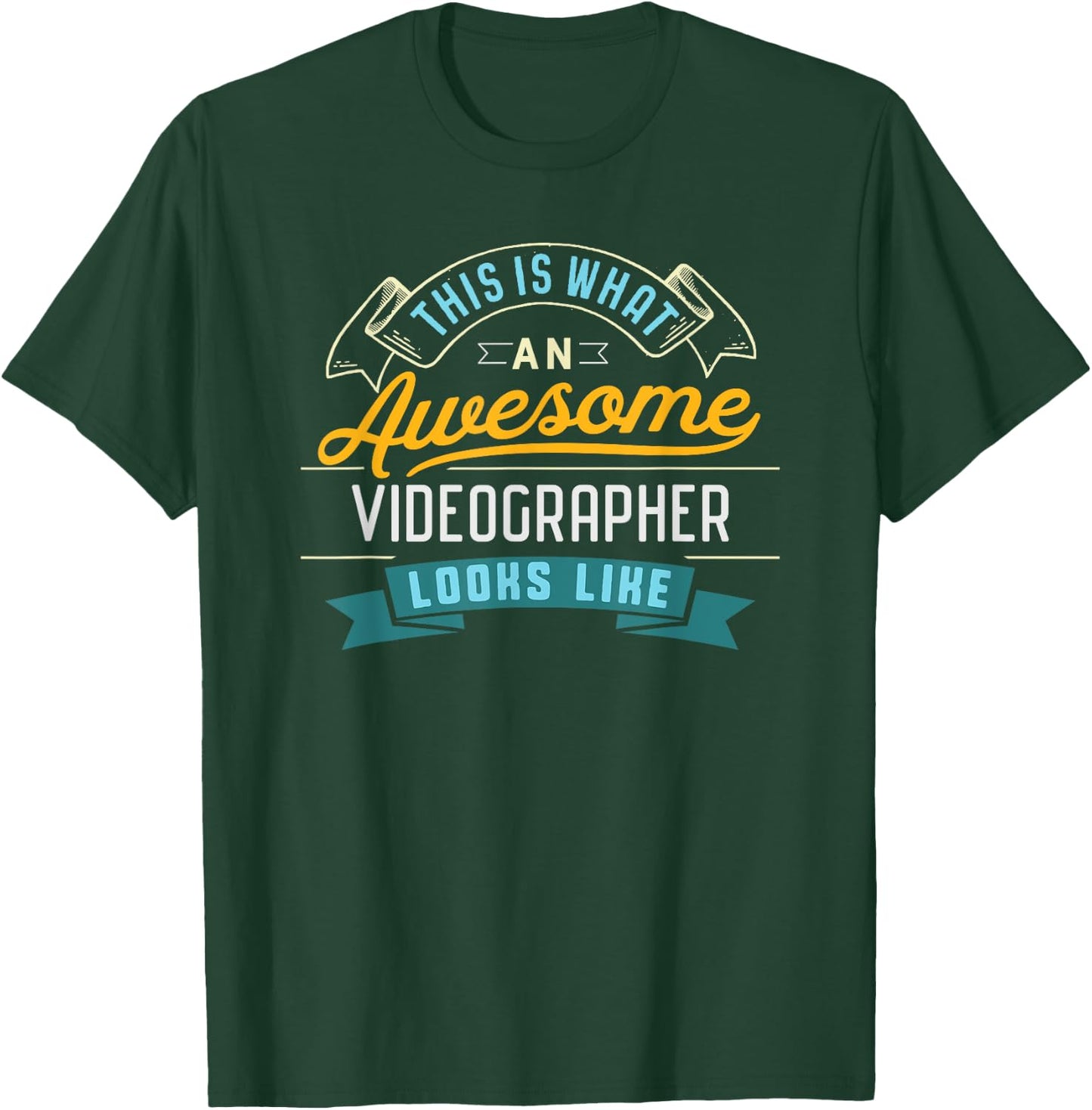 Funny Videographer Shirt Awesome Job Occupation Graduation T-Shirt - T-Shirt | Forest