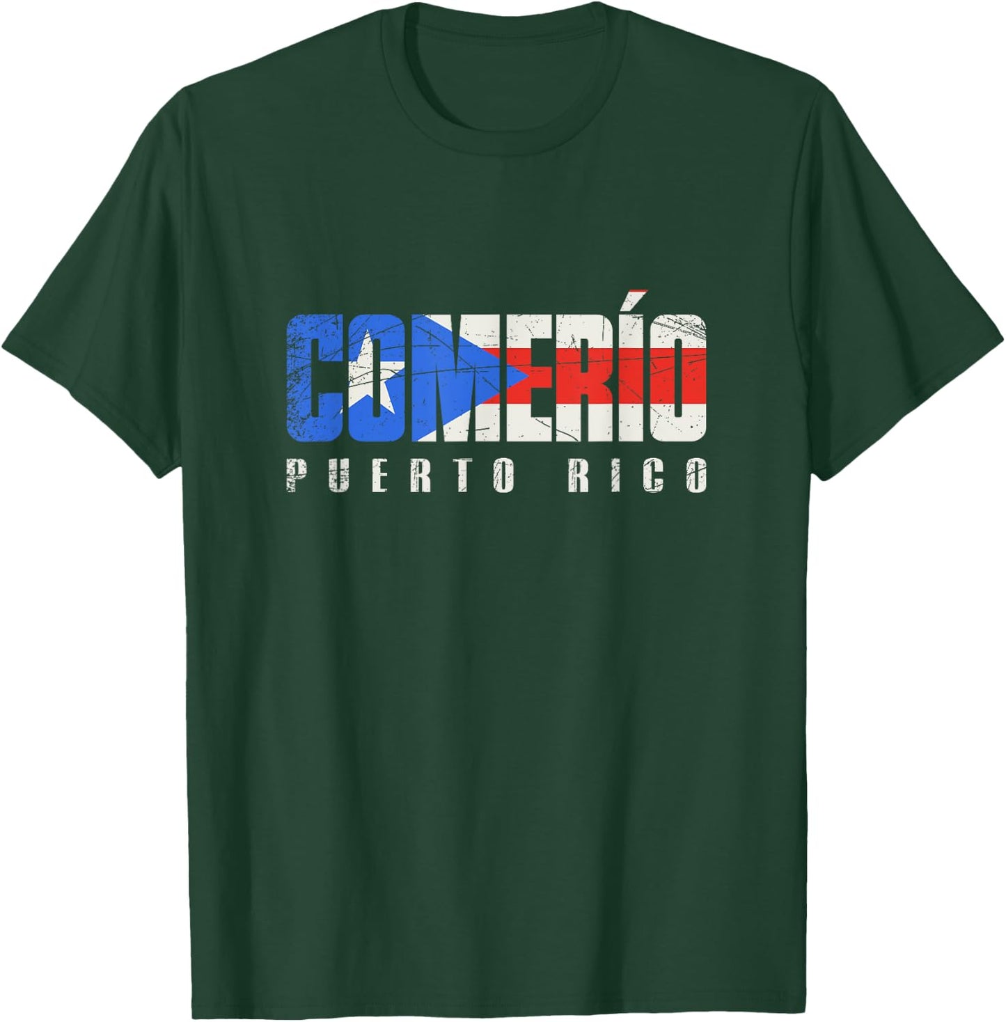 Comerío Puerto Rico, Puerto Rican flag T-Shirt - T-Shirt | Forest