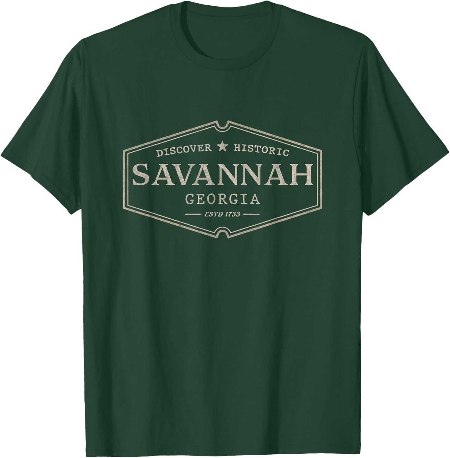 Savannah Georgia | Savannah GA Historic T-Shirt - T-Shirt | Forest