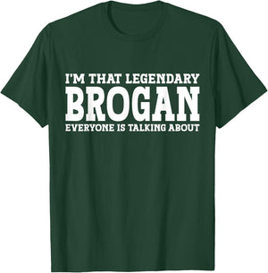 Brogan Personal Name First Name Funny Brogan T-Shirt - T-Shirt | Forest