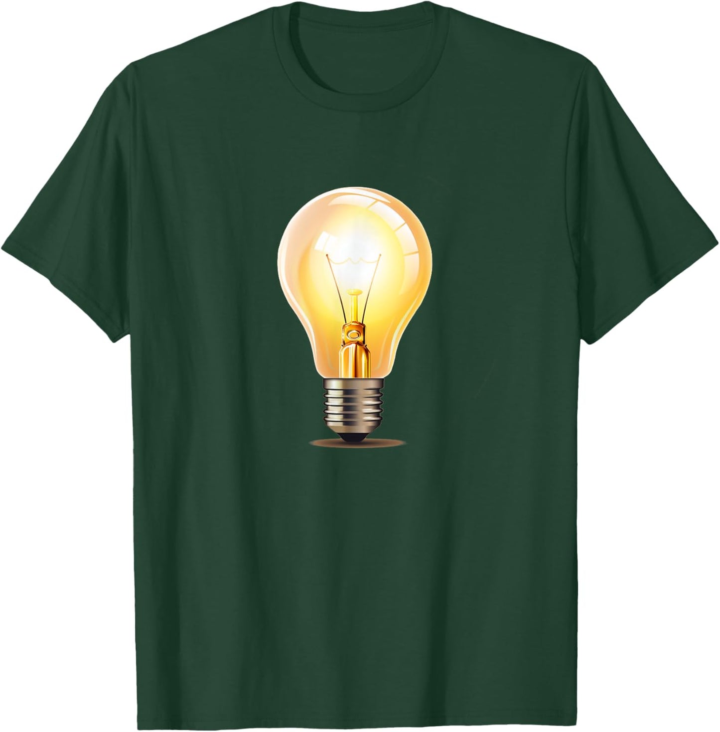 Funny brightly shining Light Bulb Costume T-Shirt - T-Shirt | Forest
