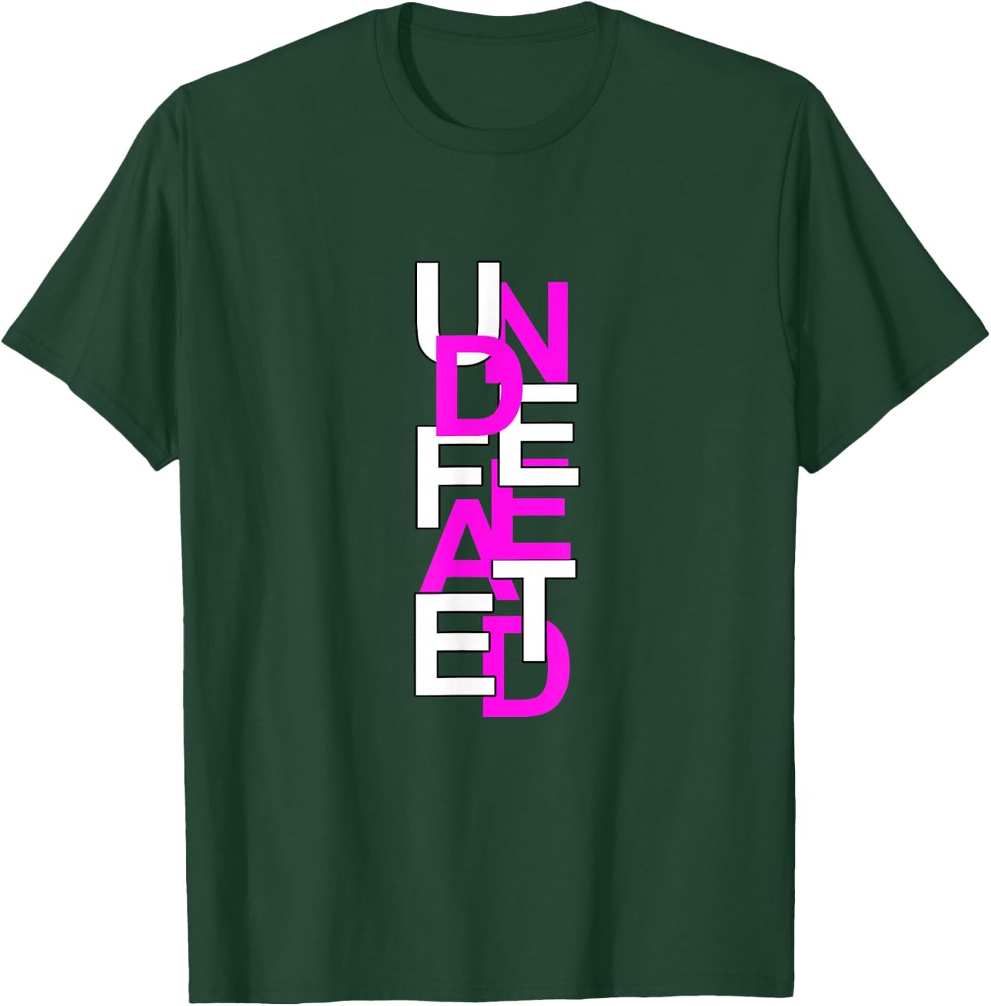 Pink Color Undefeated Pink Graphic T-Shirt - T-Shirt | Forest